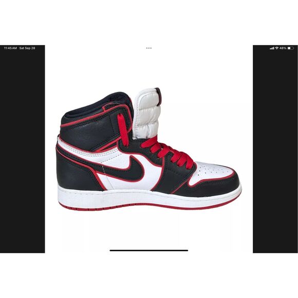COPY - Nike Air Jordan 1 Retro High OG BG “Bloodline” 575441-062 6Y/Women’s 7.5 - Picture 2 of 9